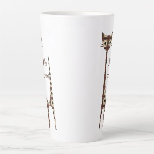 Cat Meow Latte Tasse (Vorderseite)