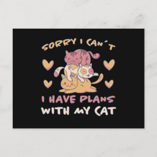 Cat Meow Niedlich Kitten Funny Cats Geschenk Postkarte