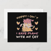 Cat Meow Niedlich Kitten Funny Cats Geschenk Postkarte (Vorne/Hinten)