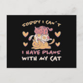 Cat Meow Niedlich Kitten Funny Cats Geschenk Postkarte (Vorderseite)