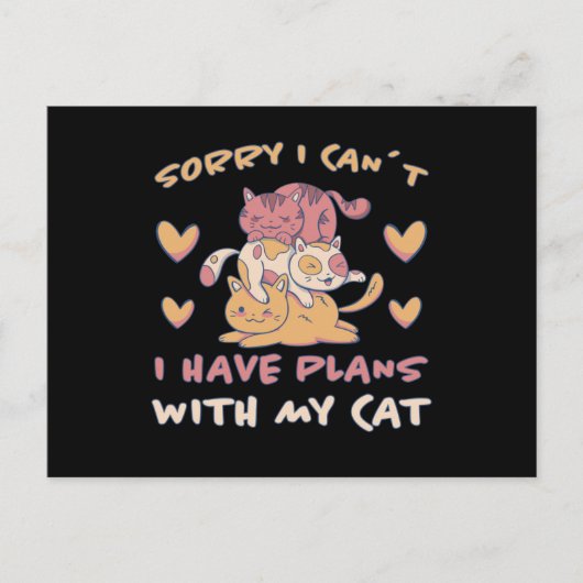 Cat Meow Niedlich Kitten Funny Cats Geschenk Postkarte (Vorderseite)