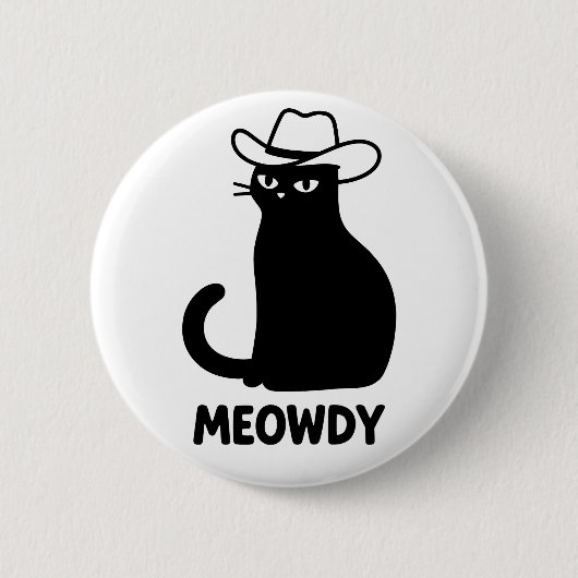 Cat Meowdy Button (Vorderseite)