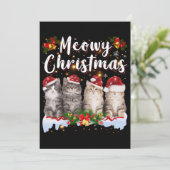 Cat Meowy Familie Matching Weihnachten Pajamas San (Stehend Vorderseite)