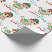 Cat Meowy Weihnachtswrapping Paper für Kinder Gesc Geschenkpapier (Ecke)