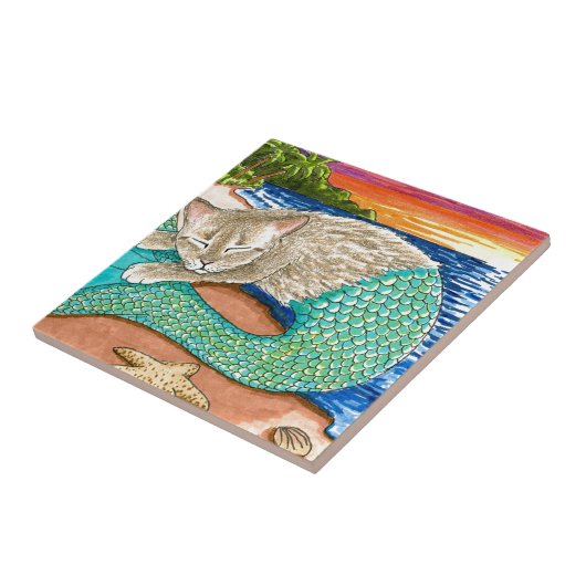 Cat Mermaid 23 Fliese (Seite)