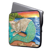Cat Mermaid 23 Laptopschutzhülle (Vorderseite Links)