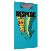 Cat Mermaid ASL Inspiriere Spiral Foto Notebook Klemmbrett (Rechts)