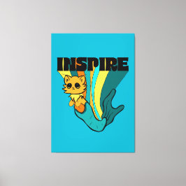 Cat Mermaid ASL Inspiriere Spiral Foto Notebook Leinwanddruck