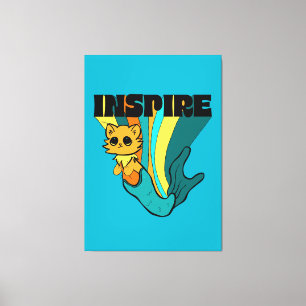 Cat Mermaid ASL Inspiriere Spiral Foto Notebook Leinwanddruck
