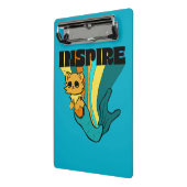 Cat Mermaid ASL Inspiriere Spiral Foto Notebook Mini Klemmbrett (Gewinkelt2)