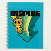 Cat Mermaid ASL Inspiriere Spiral Foto Notebook Planer (Vorderseite)