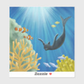 Cat Mermaid Aufkleber (Blatt)