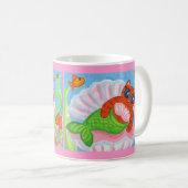 Cat Mermaid Coffee Tasse (VorderseiteRechts)