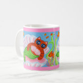 Cat Mermaid Coffee Tasse (Vorderseite Links)