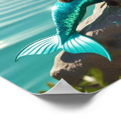 Cat Mermaid for Siamese cat lovers Poster (Ecke)