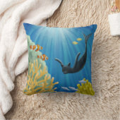 Cat Mermaid Kissen (Decke)