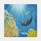 Cat Mermaid Magnet (Vorne)