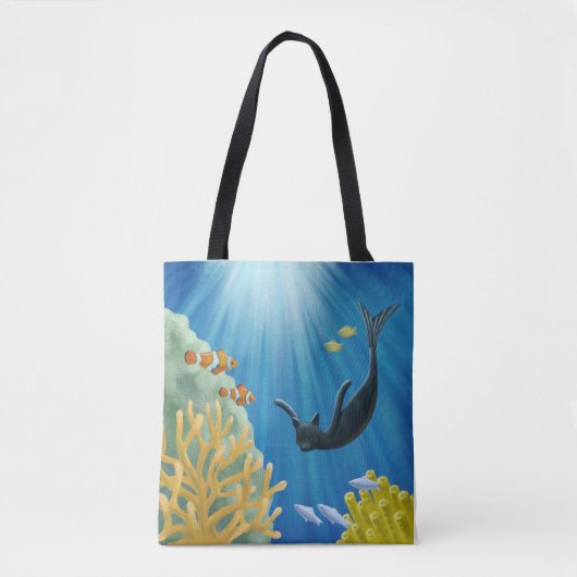Cat Mermaid Tasche (Vorderseite)