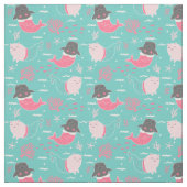 Cat Mermaids Fabric Stoff (Muster)