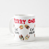 Cat Merry Christmas Kaffeetasse (Vorderseite Links)