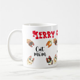 Cat Merry Christmas Kaffeetasse