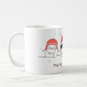 Cat Merry Christmas Kaffeetasse (Links)