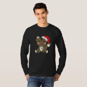 Cat Merry Christmas Winter Animals Cats Christmas  T-Shirt (Vorne ganz)