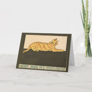 Cat Merry Xmas, 1921 Karte