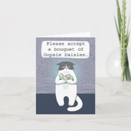 Cat Mess Entschuldigung Cat Accident Oopsie Sorry Karte