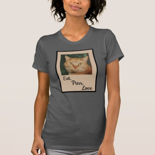 Cat Message T - Shirt (Vorderseite)