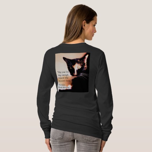 Cat Messenger T-Shirt (Schwarz voll)