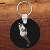 Cat Metal Schlüsselanhänger (Rückseite)