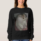 cat mew meme sweatshirt (Vorderseite)