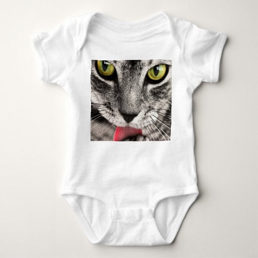 Cat Miau Baby Strampler (Vorderseite)