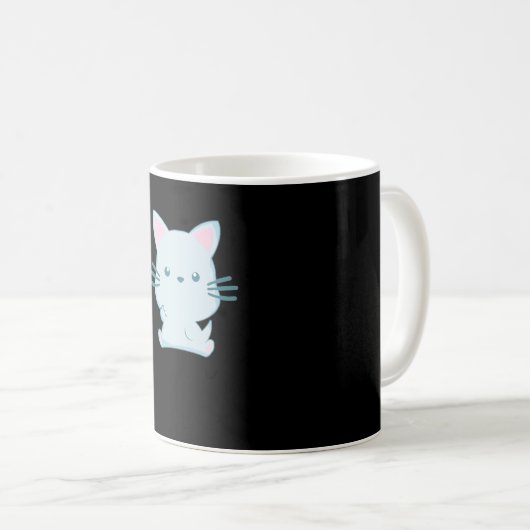 Cat Middle Finger Kaffeetasse (VorderseiteRechts)