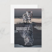 Cat Mindset ist alles Dankeskarte (Vorne/Hinten)