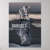 Cat Mindset ist alles Poster (Vorne)