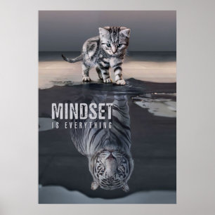 Cat Mindset ist alles Poster