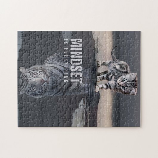 Cat Mindset ist alles Puzzle (Horizontal)