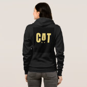 CAT Minimalist Typography Hoodie (Schwarz voll)