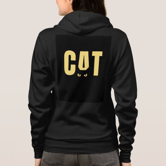 CAT Minimalist Typography Hoodie (Rückseite)