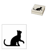 Cat mit einer Paw Up Art Briefmarke Gummistempel (Stempel)