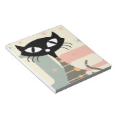 Cat Mitte des Jahrhunderts Moderne Notizblock (angewinkelt)