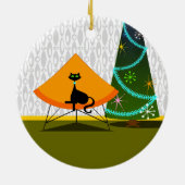 Cat - Mitte Jahrhundert modern Keramik Ornament (Hinten)