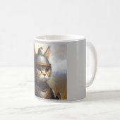 Cat Mittelalterlicher Ritter Kaffeetasse (VorderseiteRechts)