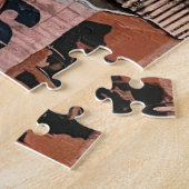 Cat Mixed Mixed Paper Collage Jigsaw Puzzle (Seite)