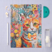Cat Mixed Mixed Paper Collage Tissue Paper Seidenpapier (Handwerk)