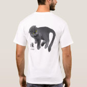 Cat Miyabi 雅 T-Shirt (Rückseite)