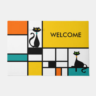 Cat - Moderne Kunst Fußmatte