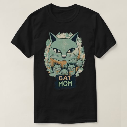 Cat Mom 2 T-Shirt (Design vorne)